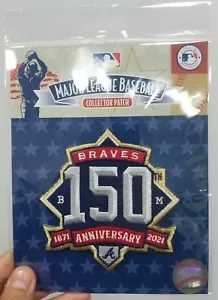 Official Braves 150th Anniversary Patch 2021 ATLANTA BRAVES Allstar year 150 yrs - Picture 1 of 1