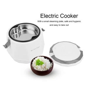 Mini Rice Cooker Car Rice Cooker Truck Portable Travel Cooking Rice Cooker 1.6L - Picture 1 of 12
