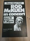 Rod McKuen  Original Concert Poster Royal Albert Hall London Theatre Poster 1972