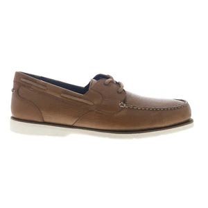 Rockport Southport 2 Eye Tie Mens Brown Loafers & Slip Ons Boat Shoes - Picture 1 of 4