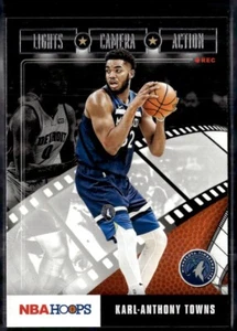 2019-20 Hoops #12 Karl-Anthony Towns Lights Camera Action Minnesota Timberwolves - Picture 1 of 2