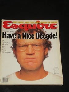Esquire magazine 1991, David Dave letterman, Jimmy Connors, Eric Bogosian, RARE - Picture 1 of 1