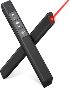 WIRELESS PRESENTER POWERPOINT PRESENTATION USB LASER POINT CLICKER - Photo 1/5