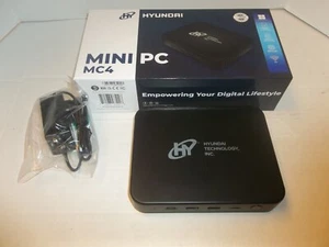 Hyundai Mini PC MC4 Windows 11 Home, Intel N4020, 4GB RAM, 128GB Storage - Picture 1 of 6