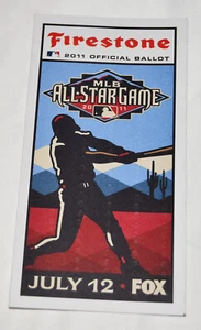 Tarjeta de votación de papel electoral del Juego de Estrellas de la MLB 2011 Craig Kimbrel David Ortiz Brian McCann - Imagen 1 de 8