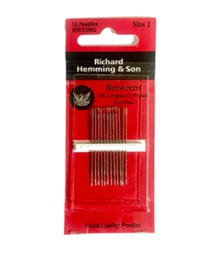 Size 2 - Betweens/Quilter - Hand Sewing Needles -12/pack- Richard Hemming & Son® - Picture 1 of 1
