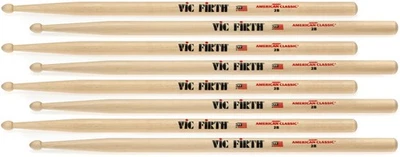 Vic Firth American Classic 4 для 3 барабанных палочек ценная упаковка - 2B - деревянный наконечник - Изображение 1 из 3