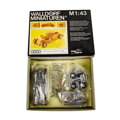 Rare Walldorf German 1938 Horch 853 Cabriolet Car Diecast Model Car Kit 1:43 - Image 1 of 4