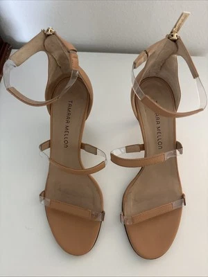 Tamara Mellon Frontline nude sandals, US 8.5 - Image 1 of 4