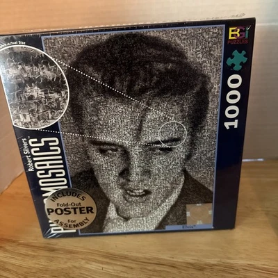 Rompecabezas de retrato de 1000 piezas Photomosaics Elvis Presley Robert Silvers - Nuevo sellado Foto 1 de 4