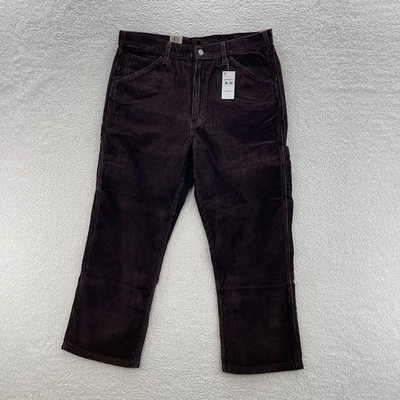Pantalones Levi's 568 Para Hombre 36x30 Marrón Pana Anchos Ballena Sueltos Carpintero Ropa de Trabajo Foto 1 de 4