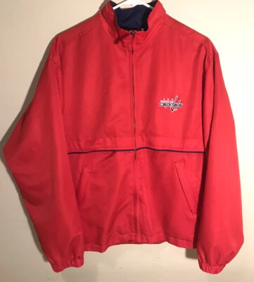 Washington Capitals Jacket NHL Breathable Windbreaker Red PRO SPORT Mens Small - Image 1 of 4