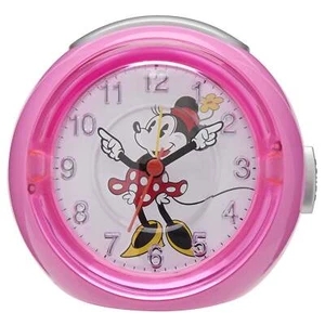 NEW Disney Minnie Mouse Musical Alarm Clock, Pink, 12cm - Picture 1 of 3