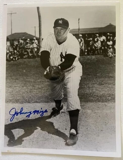 Johnny Mize (d. 1993) Signed Autographed Vintage 8x10 New York Yankees - Image 1 of 1