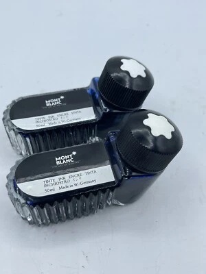 TINTA DE TINTA ENCRE TINTA Mont Blanc 50ml vidro ALEMANHA OCIDENTAL (NÃO USADA) VINTAGE - Imagem 1 de 4