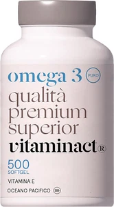 Omega 3 500 Capsule - 2000mg Olio Pesce Purissimo - 600mg di EPA e DHA per Dose - Foto 1 di 7