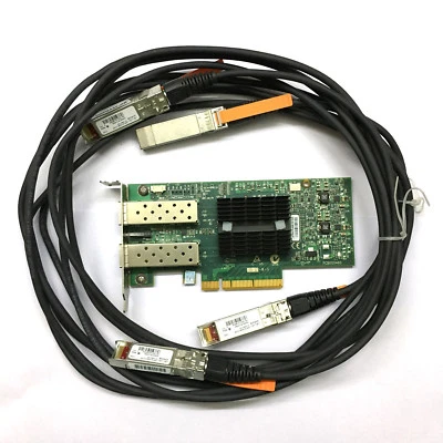 IBM 00D9692 MCX312A-XCBT MELLANOX CONNECTX-3 DUAL PORT GIGABIT Network CARD - Image 1 of 4