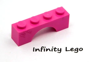 6 LEGO Dark Pink Arch Brick 1 x 4 (3659) - 6 Pieces - Picture 1 of 2