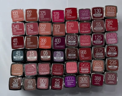 Maybelline Lipstick colorsensational,matte,bold,shine,matallic Diffrent sheads - Image 1 of 4