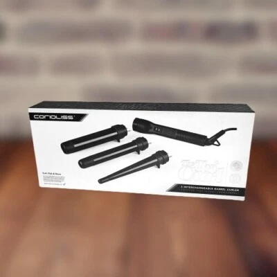 Corioliss The Tri Curl, with 3 Interchangeable Hair Curling Irons, 110-220V, New - Image 1 of 4