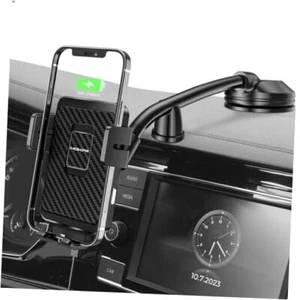 Wireless Car Charger, 15W Fast Charging Car Mount Auto-Clamping Car Dashboard - Zdjęcie 1 z 7