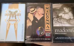 Three Cassette Tapes Madonna. Immaculate, Like A Virgin, I'm Breathless - Picture 1 of 1