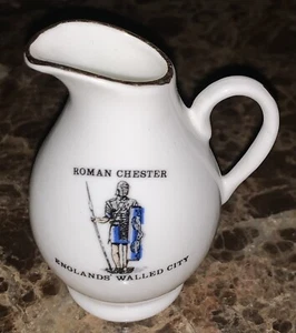 Cotswold Fine English Bone China Pitcher 2.25 Inches Roman Chester Walled City - Picture 1 of 3