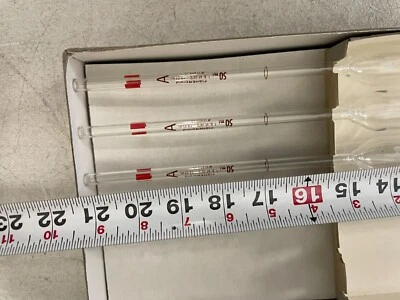 (3) Pipetas volumétricas Fisherbrand 8 ml reutilizables clase A 13-650-2J Foto 1 de 4