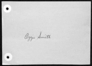 Ozzie Smith HOF Signed/Autographed Vintage 4X6 Album Page Cardinals 191573 - Picture 1 of 1