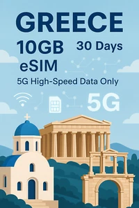 [Esim] Greece 10GB 30 Days – 5G High-Speed Data Only - Photo 1 sur 2