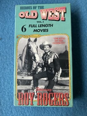 Heroes Of The Old West Vol 1  VHS 6 Full Movies Roy Rogers Cowboy Western Sealed Foto 1 de 3