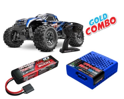 Traxxas Stampede 4x4 HD VXL blau Gold Combo TRX90376-4-BLUE-GOLD-COMBO  - Bild 1 von 4