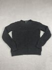Lauren Ralph Lauren Sweater Womens Petite Large Black Open Knit Pullover Ladies