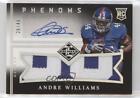 2014 Limited Phenoms Level 2 Silver Spotlight /49 Andre Williams Rookie Auto RC