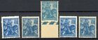 [4503] France 1929 Jeanne Arc good stamps very fine MNH (5x) Nice shades