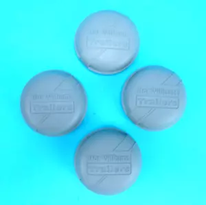 4 x 76 mm Remolque IFOR WILLIAMS caja de caballos rueda gris grasa tapa buje polvo después del 96 - Imagen 1 de 1