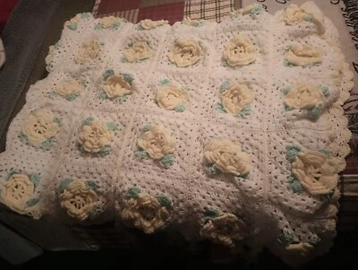 Manta hecha a mano para cama tamaño king XL Foto 1 de 3