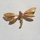 Vintage Kjl Kenneth Jay Lane Avon Dragonfly Brooch Pin Jewelry Rare