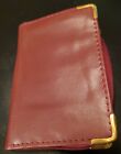 Brown leather 30 Pages Credit card or picture holder Wallet w/zipper closing♡