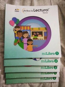 Grade1/Grado1 Arriba la lectura mi libro 1, 2, 3, 4, 5 (lot) - Picture 1 of 3