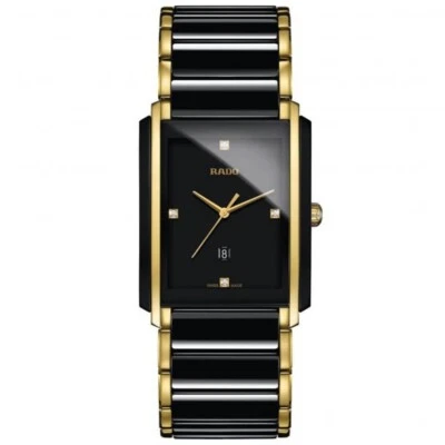 Reloj para mujer Rado Integral Diamantes rectangular 31 mm esfera negra R20204712 Foto 1 de 4