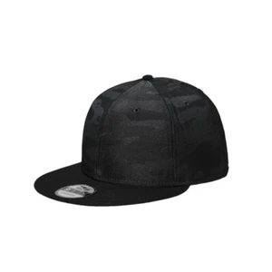 New Era 9Fifty NE407 tarnfarben flache Rechnung Druckknopflasche Kappe leer NE407 schwarz/schwarz tarnfarben - Bild 1 von 4