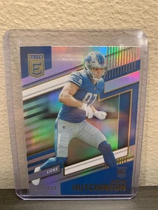 2022 Panini Donruss Elite - Rookies Aidan Hutchinson #136 /999 (RC) Lions - Picture 1 of 2