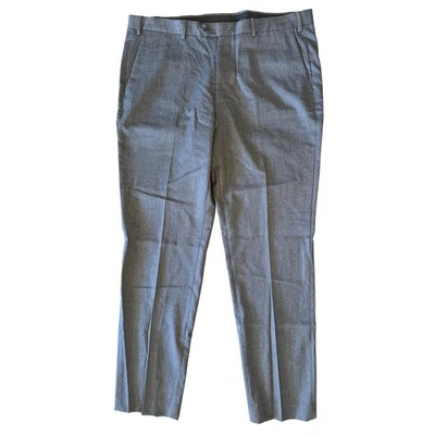 NUEVO Pantalón Pantalón de Lana Scotch & Soda Para Hombre - Ajuste Moderno - Gris - Talla 46L - Nuevo sin Etiquetas Foto 1 de 4
