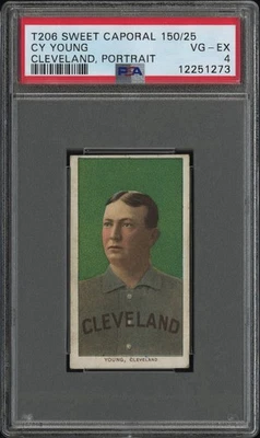 Cy Young 1909 T206 Sweet Caporal Portrait PSA 4 💥💎📈 Foto 1 de 2