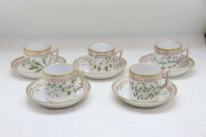 Royal Copenhagen Flora Danica Cup Saucer Set Of 5 - Picture 1 of 10