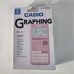 Casio fx-9750GIII Pink Graphing Calculator - Picture 1 of 7