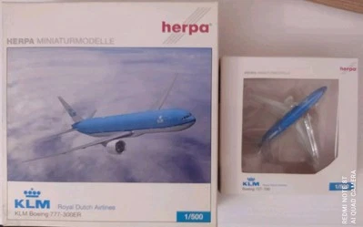 4 X Herpa Wing/500 1:500 4x KLM 777/300 MD11 737/800 747/400 New Limited Edition - Immagine 1 di 2