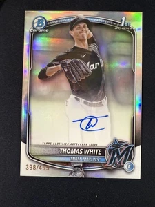 #CPA-TW Thomas White 2025 Bowman /499 Chrome Prospects Auto Refractor - Bild 1 von 2