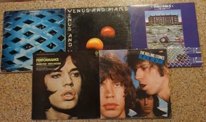 5 Vinyl LP Lot - CLASSIC ROCK - The Rolling Stones THE WHO Wings MICK JAGGER EX - Picture 1 of 24